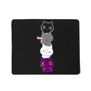 Asexuality Flag Animal Cat Ace Pride Demisexual Gift Asexual Mousepad