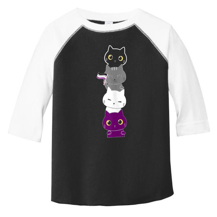 Asexuality Flag Animal Cat Ace Pride Demisexual Gift Asexual Toddler Fine Jersey T-Shirt