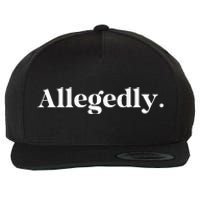 Allegedly Funny Attorney Funny Lawyer Wool Snapback Cap