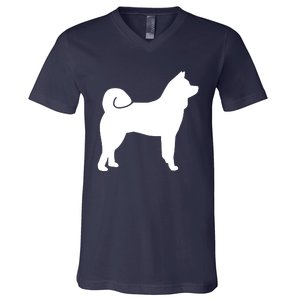 Akita Funny V-Neck T-Shirt