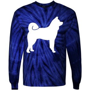 Akita Funny Tie-Dye Long Sleeve Shirt