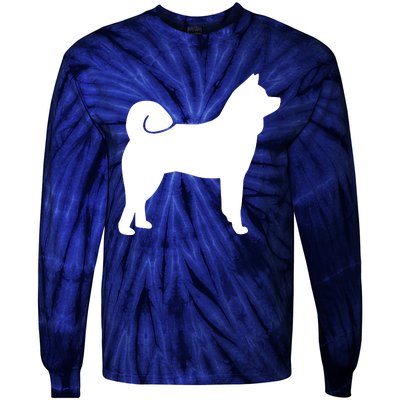 Akita Funny Tie-Dye Long Sleeve Shirt