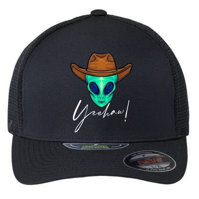 Alien Funny Alien Alien Lover Alien Cow Alien Humor Flexfit Unipanel Trucker Cap