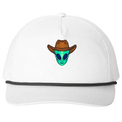 Alien Funny Alien Alien Lover Alien Cow Alien Humor Snapback Five-Panel Rope Hat