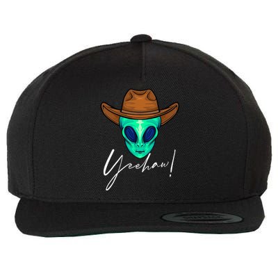 Alien Funny Alien Alien Lover Alien Cow Alien Humor Wool Snapback Cap