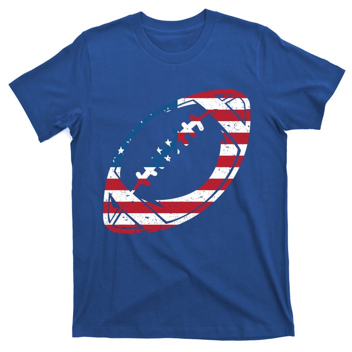 American Flag American Football Gift T-Shirt