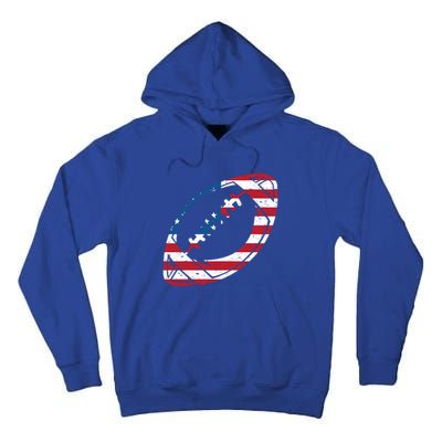 American Flag American Football Gift Tall Hoodie