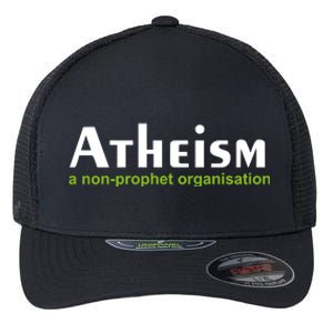 Atheism Funny Flexfit Unipanel Trucker Cap