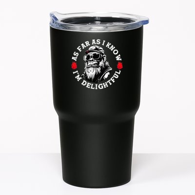 As Far As I Know I'M Delightful Monkey Saying Quote Tumbler
