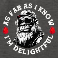 As Far As I Know I'M Delightful Monkey Saying Quote Vector Backpack