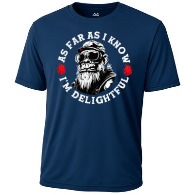 As Far As I Know I'M Delightful Monkey Saying Quote Performance Shirt