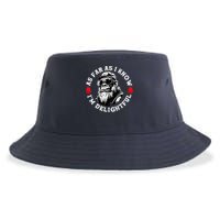 As Far As I Know I'M Delightful Monkey Saying Quote Sustainable Bucket Hat