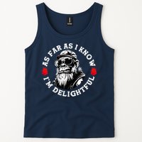 As Far As I Know I'M Delightful Monkey Saying Quote Tank Top