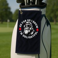 As Far As I Know I'M Delightful Monkey Saying Quote Golf Towel