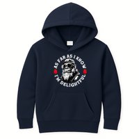 As Far As I Know I'M Delightful Monkey Saying Quote Kids Hoodie