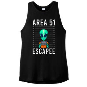 Alien Funny Alien Lover UFO Area 51 Alien Humor Alien Ladies PosiCharge Tri-Blend Wicking Tank