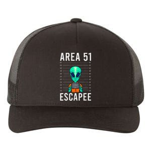 Alien Funny Alien Lover UFO Area 51 Alien Humor Alien Yupoong Adult 5-Panel Trucker Hat