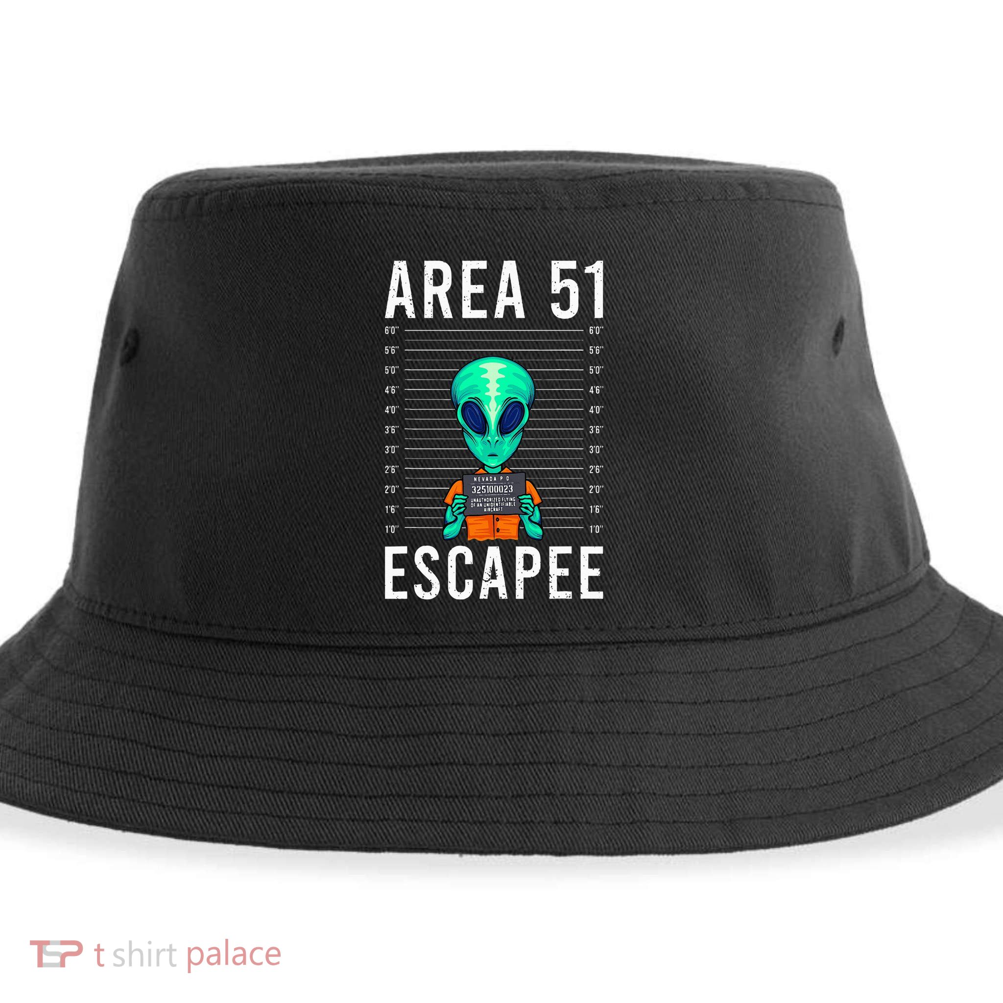 Alien Funny Alien Lover UFO Area 51 Alien Humor Alien Sustainable Bucket Hat