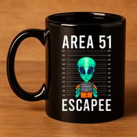 Alien Funny Alien Lover UFO Area 51 Alien Humor Alien 11oz C Handle Ceramic Mug
