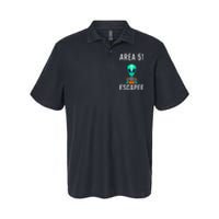 Alien Funny Alien Lover UFO Area 51 Alien Humor Alien Softstyle Adult Sport Polo