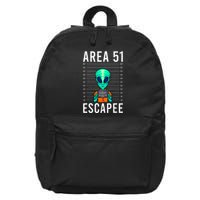 Alien Funny Alien Lover UFO Area 51 Alien Humor Alien 16 in Basic Backpack