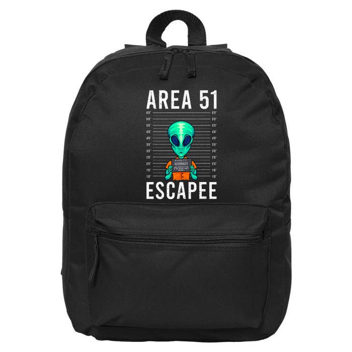 Alien Funny Alien Lover UFO Area 51 Alien Humor Alien 16 in Basic Backpack
