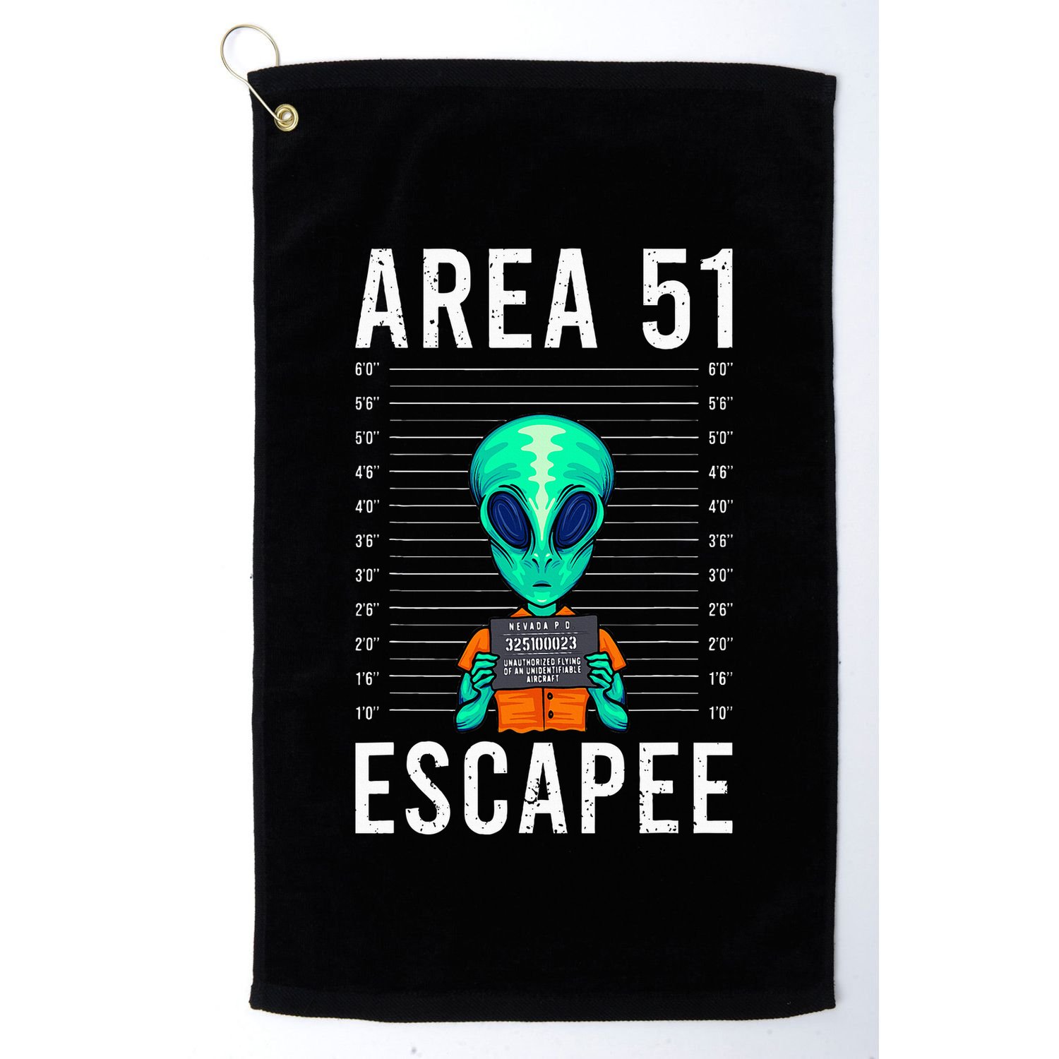 Alien Funny Alien Lover UFO Area 51 Alien Humor Alien Golf Towel