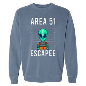 Alien Funny Alien Lover UFO Area 51 Alien Humor Alien Garment-Dyed Sweatshirt