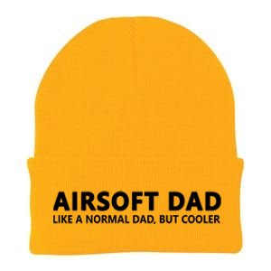 Airsoft Father Airsoft Dad Cool Gift Knit Cap Winter Beanie