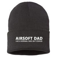 Airsoft Father Airsoft Dad Cool Gift Sustainable Knit Beanie