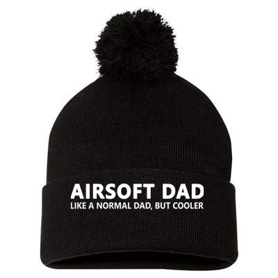 Airsoft Father Airsoft Dad Cool Gift Pom Pom 12in Knit Beanie