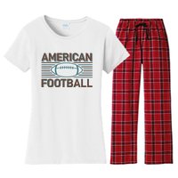 American Football Women's Flannel Pajama Set