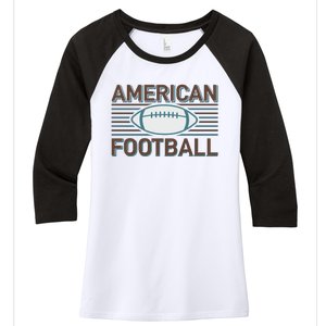 American Football Women's Tri-Blend 3/4-Sleeve Raglan Shirt