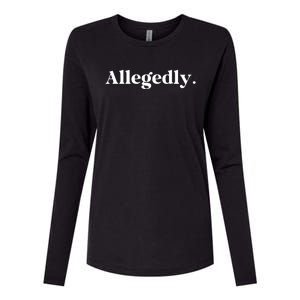 Allegedly Funny Attorney Funny Lawyer Womens Cotton Relaxed Long Sleeve T-Shirt