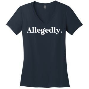 Allegedly Funny Attorney Funny Lawyer Women's V-Neck T-Shirt