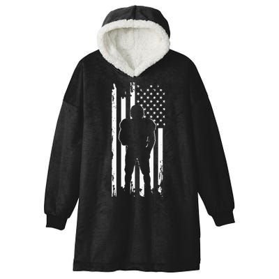 American Football Apparel Football Hooded Wearable Blanket