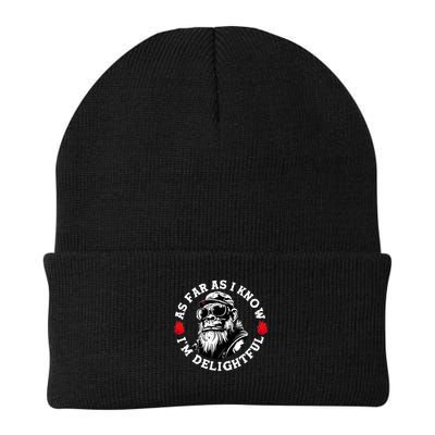As Far As I Know I'm Delightful Funny Monkey Saying Quote  Beanie