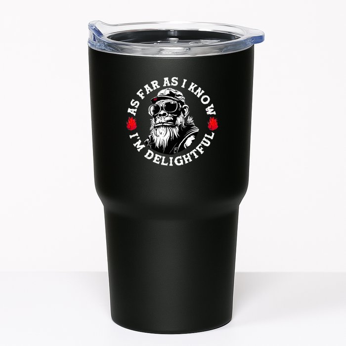 As Far As I Know I'm Delightful Funny Monkey Saying Quote  Tumbler