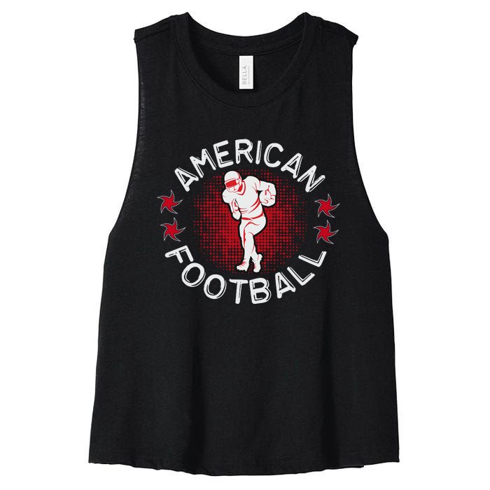 American Football Women's Racerback Cropped Tank