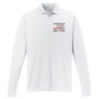 American Football Athletic Division Performance Long Sleeve Polo