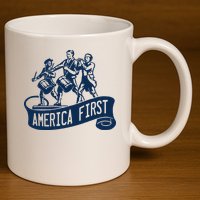AMERICA FIRST 11oz C Handle Ceramic Mug