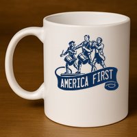 AMERICA FIRST 11oz C Handle Ceramic Mug