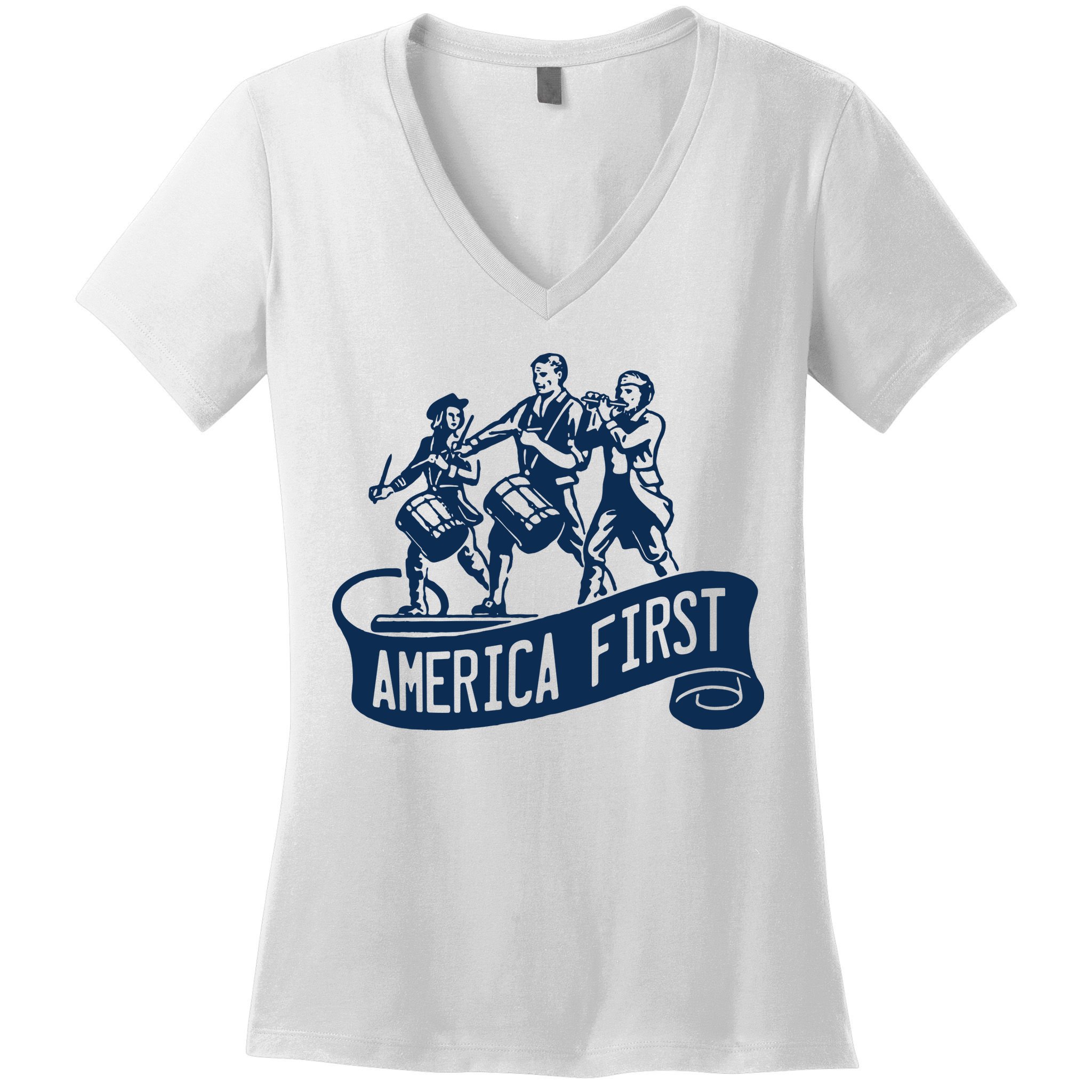 AMERICA FIRST Women's V-Neck T-Shirt