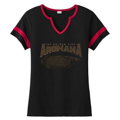 Arowana Fish Ladies Halftime Notch Neck Tee