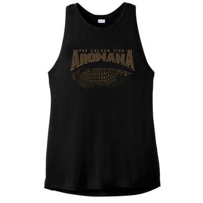 Arowana Fish Ladies PosiCharge Tri-Blend Wicking Tank