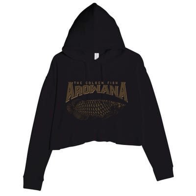 Arowana Fish Crop Fleece Hoodie