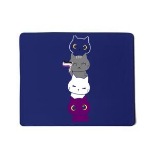 Asexuality Flag Animal Cat Ace Pride Demisexual Gift Asexual Mousepad