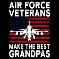American Flag Air Force Veteran Makes Best Grandpa Gift Drawstring Bag