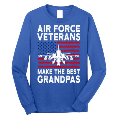 American Flag Air Force Veteran Makes Best Grandpa Gift Long Sleeve Shirt