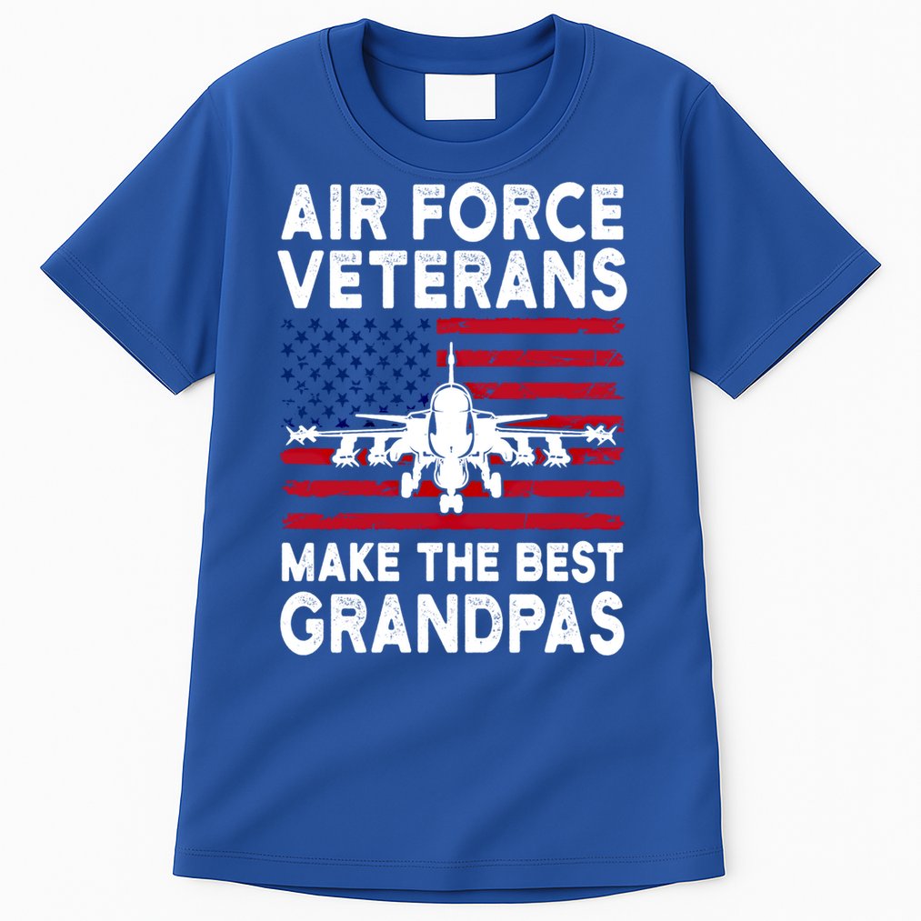 American Flag Air Force Veteran Makes Best Grandpa Gift Tall T-Shirt